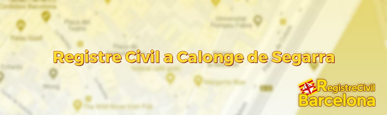 Registre Civil a Calonge de Segarra