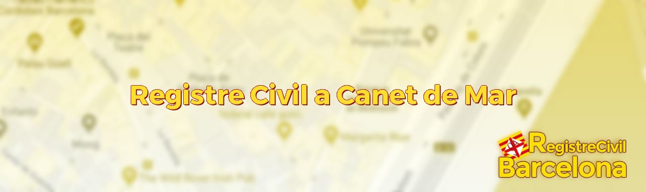 Registre Civil a Canet de Mar