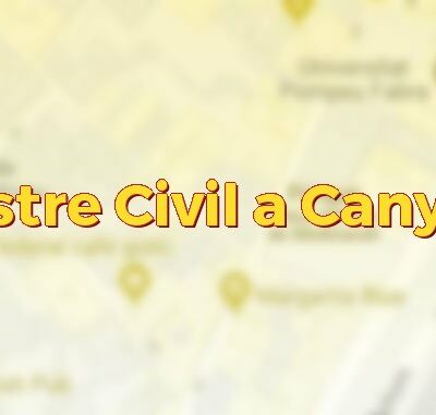 Registre Civil a Canyelles